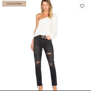 Grlfrnd “Karolina” jeans in washed black